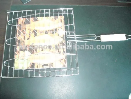 three fish barbecue net galvanized barbecue grill wire mesh
