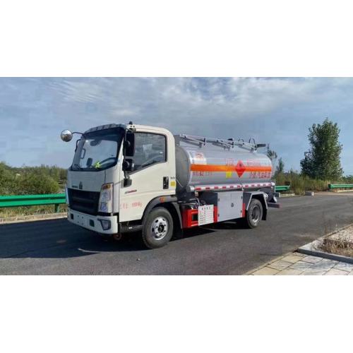 5000 liter aluminum type oil distributor truck