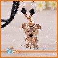 Älskare Tiger form med zink legering mode hängande halsband