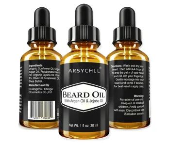 China OEM ODM 100% Natural Herbal Beard Oil for Men's Beard Growth