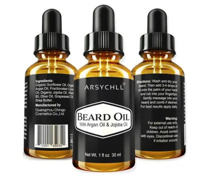 China OEM ODM 100% Natural Herbal Beard Oil for Men's Beard Growth