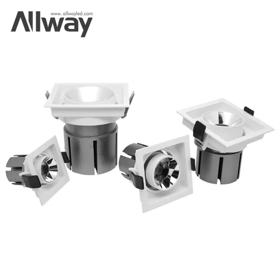 ALLWAY 30W LED COB Grille Lamp: Modern Design Aluminum Anti-Glare Lighting for Home, Room, and Office