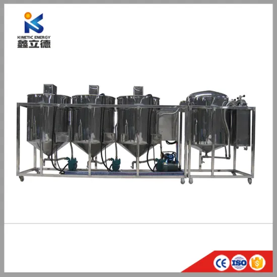 Small Oil Workshop Used Degumming Decolorization Crude Edible Palm Kernel Rapeseed Oil Filtration Refining Equipment