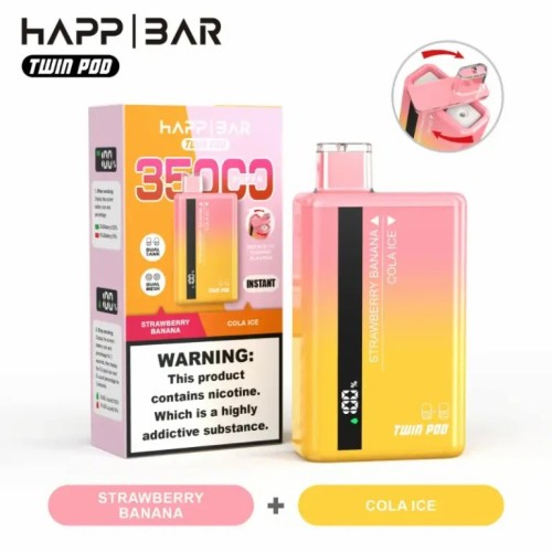 Happ Bar Twin Pod 35k Vape Asli