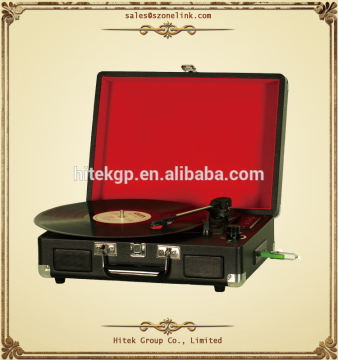 Professional factory supply USB/SD encoding record player high quality suitcase turntable player