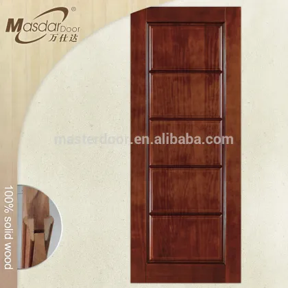 Wood material bathroom shower doors