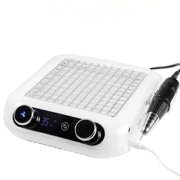 Professional 35,000 RPM Electric Nail Drill & Dust Collector: 2-in-1 Salon Quality Manicure Tool
