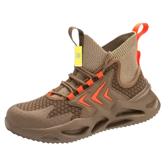 Men's Breathable Lightweight Steel Toe Safety Shoes for Fashion Work Boots