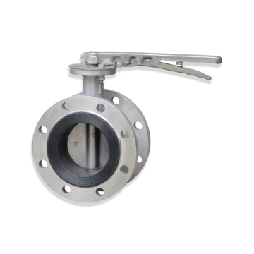 Stainless steel flange butterfly valve