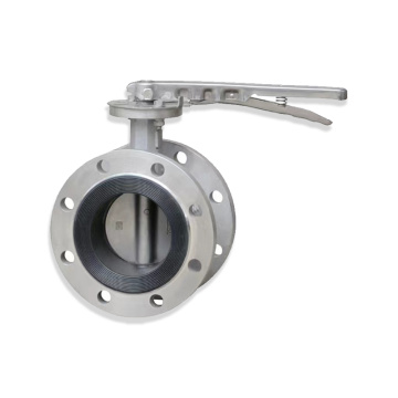 Stainless steel flange butterfly valve