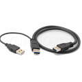 Tipo A USB 3.0 Y cable adaptador