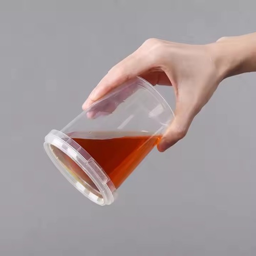 Hard Plastic Crystal Mud Plastic Cup lid