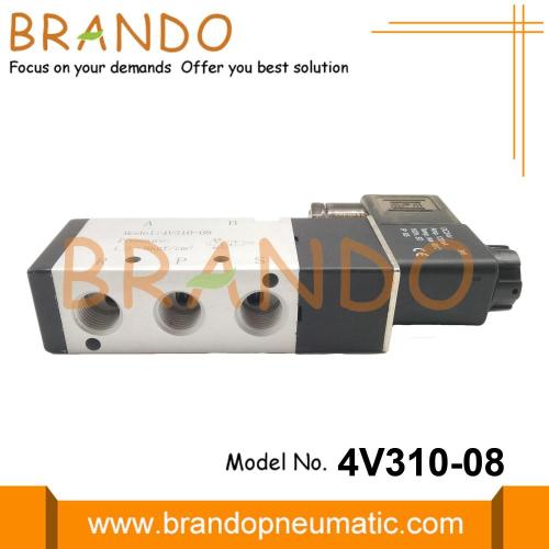 4V310-08 Válvula solenoide neumática 5/2 vías 240V CA