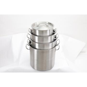 304 panci masak stainless steel dengan genggaman