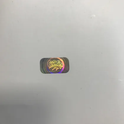 Self adhesive heat foil hologram label sticker