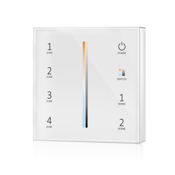 SKYDANCE T22: Battery-Powered 4-Zone Touch Plate Wireless RF2.4G Wall Remote Control