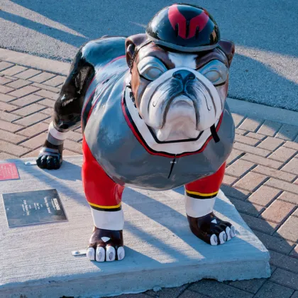 Hot sale Bronze Bulldog Statue