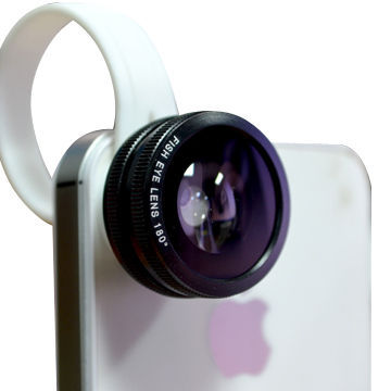 180° Fish Eye Camera Lens for Mobile Phones, Various Colors Available
