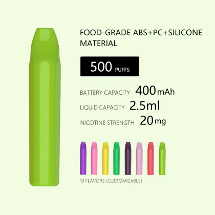 500 puffs wholesale disposable pod pen ODM OEM vape pen ODM/OEM disposable pod OEM/ODM E-Cigarette