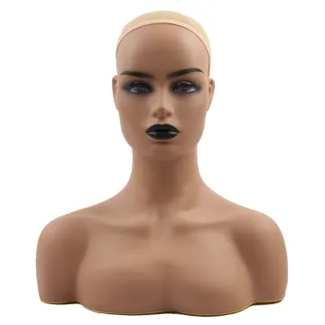 Half Body African American Mannequin Head Female Wig Display Mannequin Head