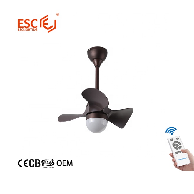 Ventilador LED silencioso multifuncional com controle remoto