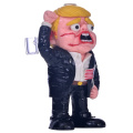 Pétrissage à la main 3d mignon Trump Bong, élection présidentielle américaine, narguilé en verre borosilicate, pipe d'eau en verre, artisanat fait à la main