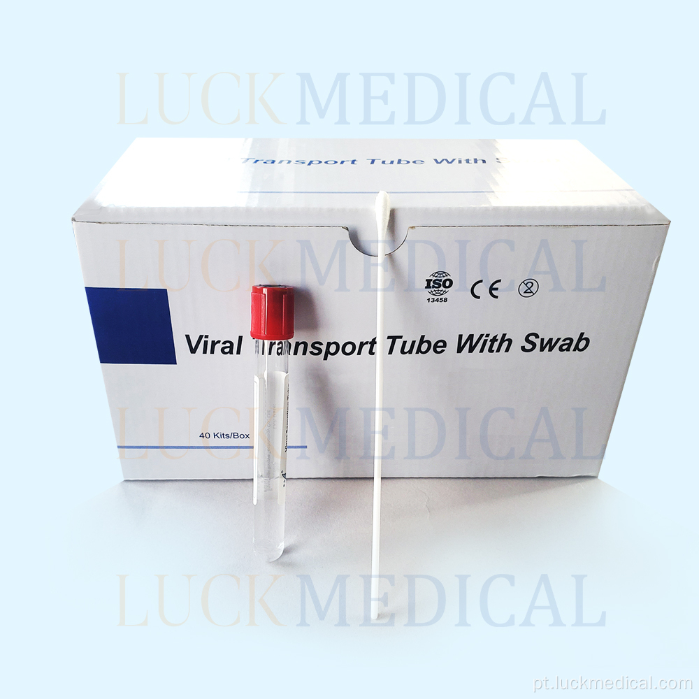 Coleção de amostras de kit de transporte viral descartável FDA