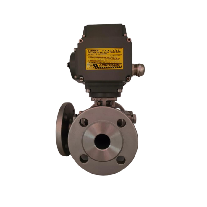 Van bi mặt bích ba mảnh điện