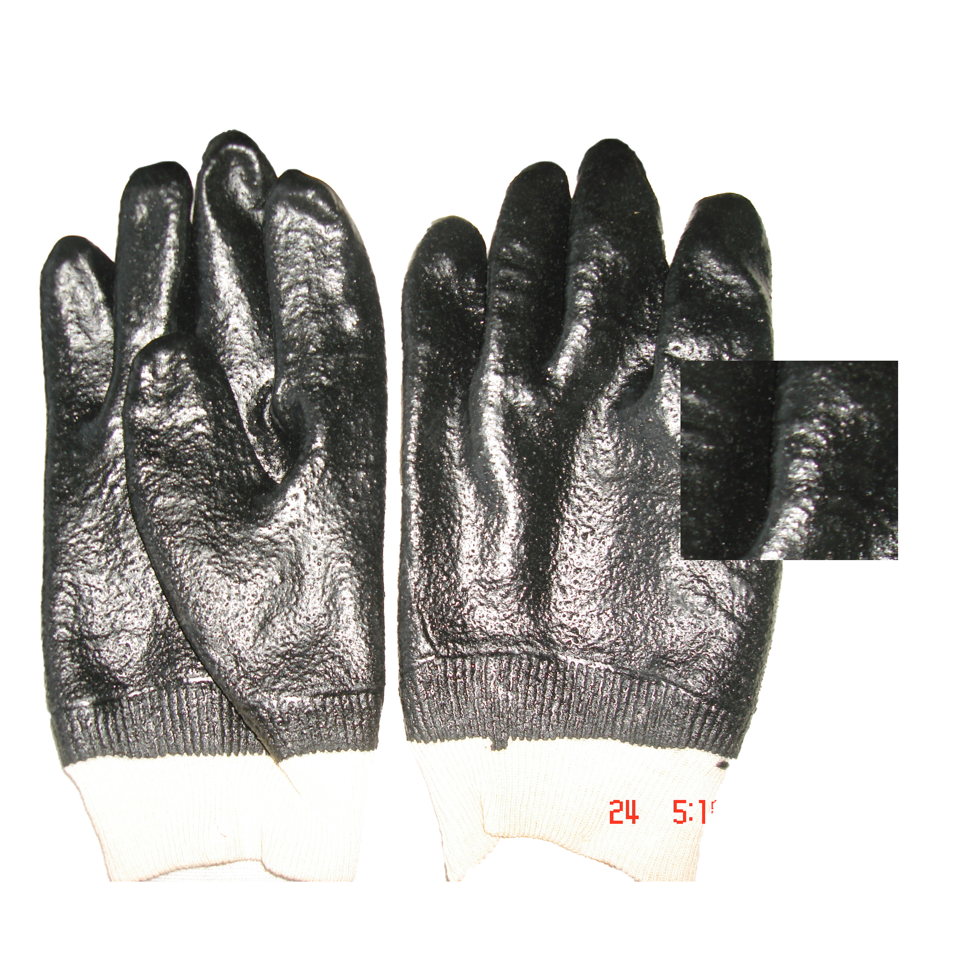 Anti-oil PVC coated gloves