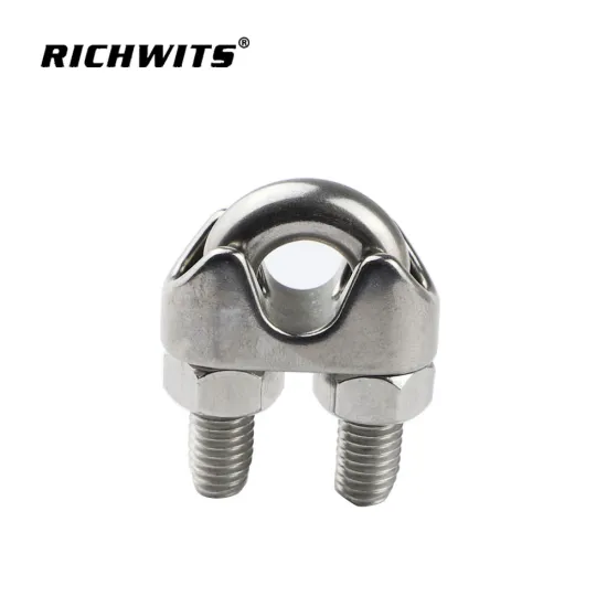 wire rope fitting cable wire rope clip stainless steel 304/316 drop forged DIN 741 rope clips