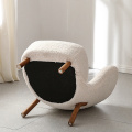 Velvet Fabric Nordic Modern Fleisure Chair