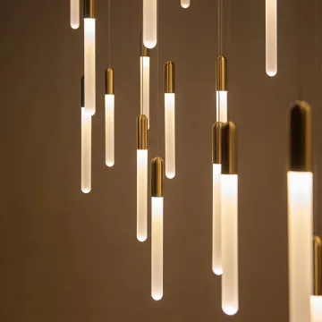 Nordic Modern LED Pendant Light for Stairwell and Living Areas