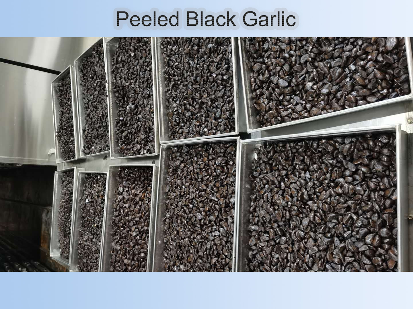 peeled black garlic