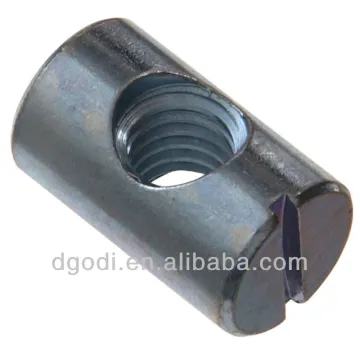 customized steel cross dowel nut