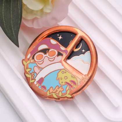 Custom Rotate Science Enamel Pins