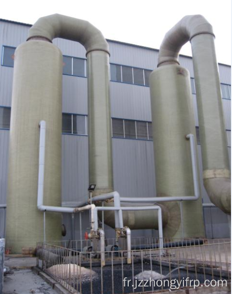 Utilisation de l'épurateur FRP pour l'industrie du traitement au gaz Grp