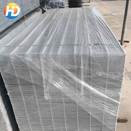 Hot Dip Galvanized Iron Welded Wire Mesh Panel Fence - 4x8ft Metal PVC Coated Mesh Grid Wall Price