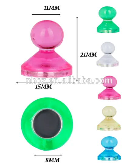 Colorful 15MM Fridge Magnet Button