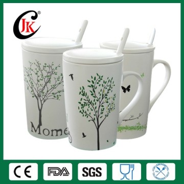Bán buôn cốc cà phê gốm tùy chỉnh có nắp