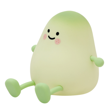 Mango Shaped Silicone LED Night Light with USB Charging and Touch Dimming