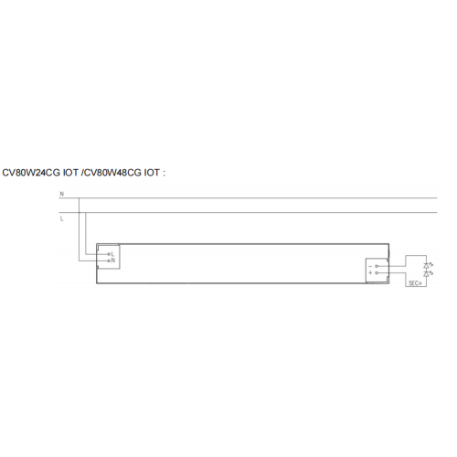 Драйвер святлодыёдаў zigbee з пастаянным напружаннем 80 Вт
