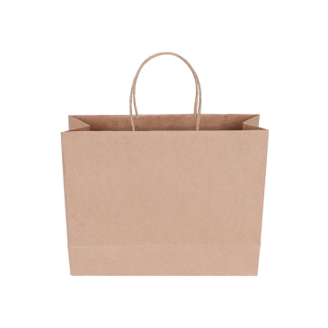 Kraft Paper Twist Handle Promotional Christmas Gift Bag