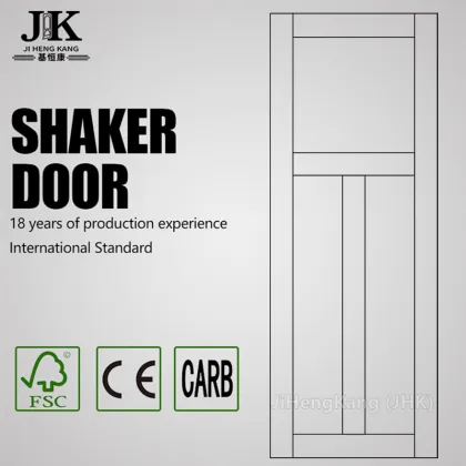 JHK-SK03-2 Restaurant Cabinets Door 6 Panel Fiberglass Shed Door Trending Products For Home