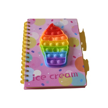 Custom Hardcover Spiral Binding Ice-Cream Fidget Journal
