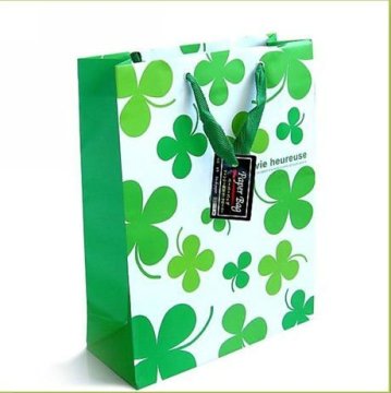 Customized printed paper shopping bag