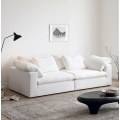 Contemporary feather upholstered sectional cloud sofa