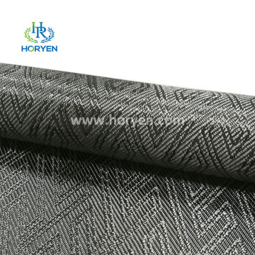 Bahan trim kereta serat karbon 3K Jacquard yang cantik