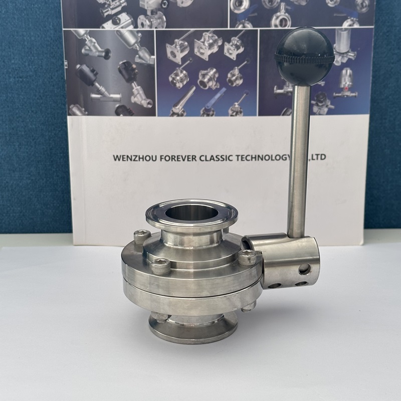 Manual Stainless Steel Tri Clamp Sanitary Butterfly Valve