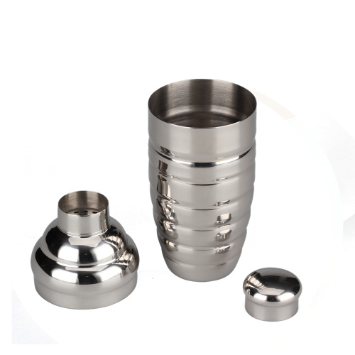 3-Piece Set Stainless Steel Cocktail Shaker Mirror Finish
