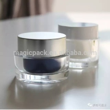 50ml cosmetic packaging clear round acrylic containers wholesale cream jar cosmetic